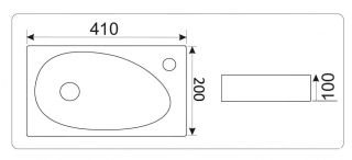Раковина-чаша CeramaLux 9265 белая 41 см